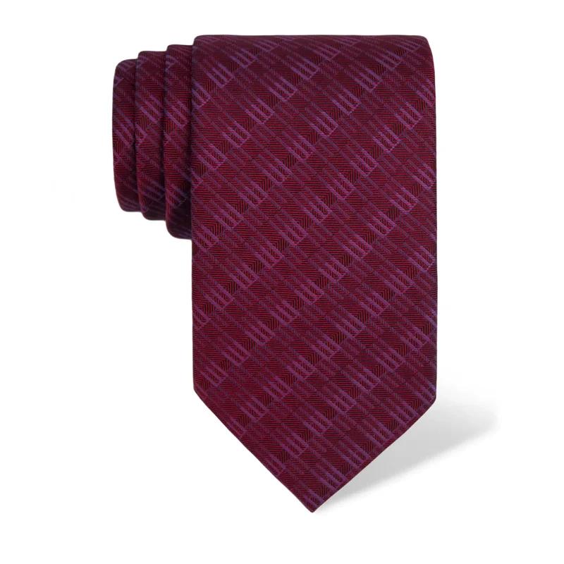 Kravata CROATA Tematski  Glagoljica Bordo  Svila 100%  