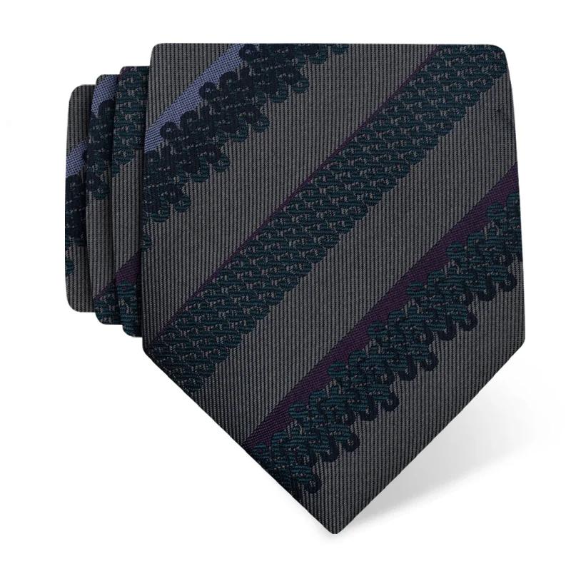 Kravata CROATA Teflon Tematski Kravata Teflon Pleter Siva  Svila 100%  