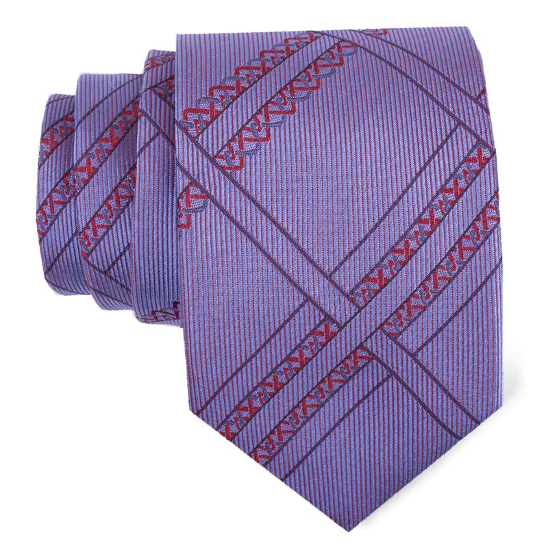 Kravata CROATA Brijuni Tematski  Pleter Plava  Svila 100%  