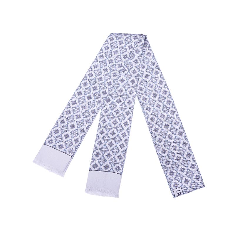 Šal kravata CROATA Tematski Tematska Pleter Siva  Svila 100%  