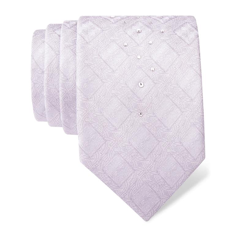 Kravata CROATA Kristal Tematski  Pleter Bež  Svila 100%, Visokokvalitetni kristali  