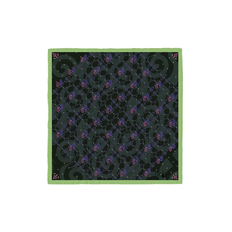 Mali rubac CROATA Klasični Rubac, klasičan Flora i Fauna Zelena  Svila 100%  