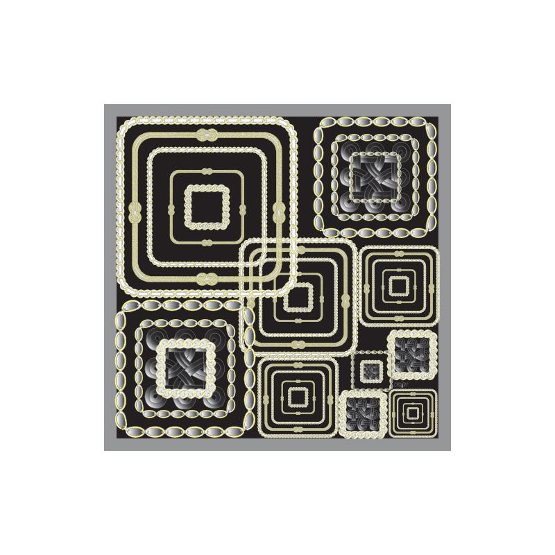 Rubac CROATA Brijuni Tematski Limitirana serija Pleter Crna  Svila 100%  