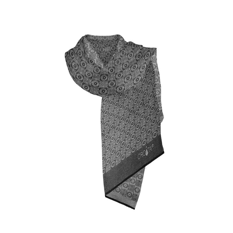 Šal CROATA Tematski Šal, tematski Pleter Bijela  Vuna 100%  