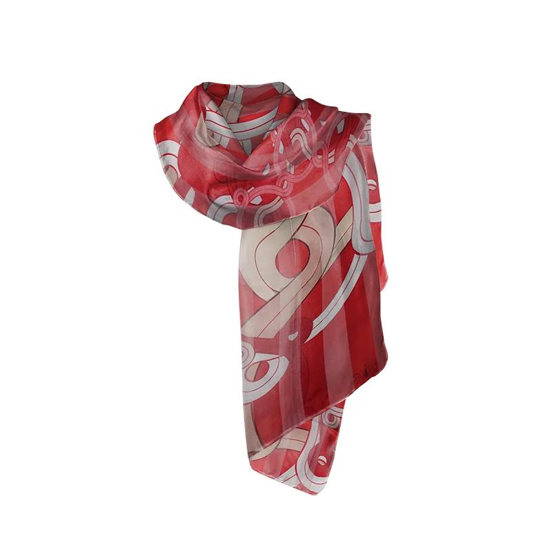 Šal CROATA Tematski  Pleter Crvena  Svila 100%  