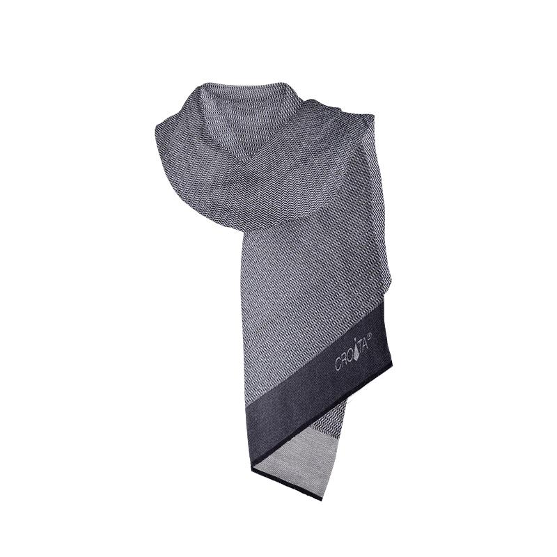 Šal CROATA Klasični Šal, klasičan Sitni uzorak Zelena  Vuna 100%  