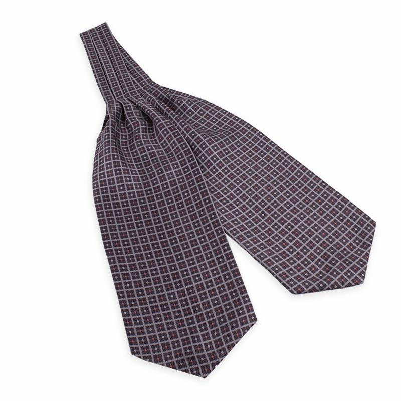 Vratna marama CROATA Klasični Klasična Razno Siva  Svila 100%  