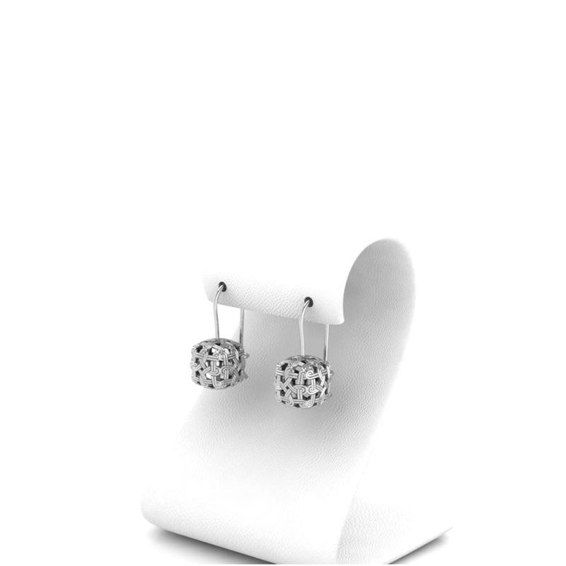 Naušnice CROATA Tematski Pleterun Pleter Srebrna  Srebro 925  