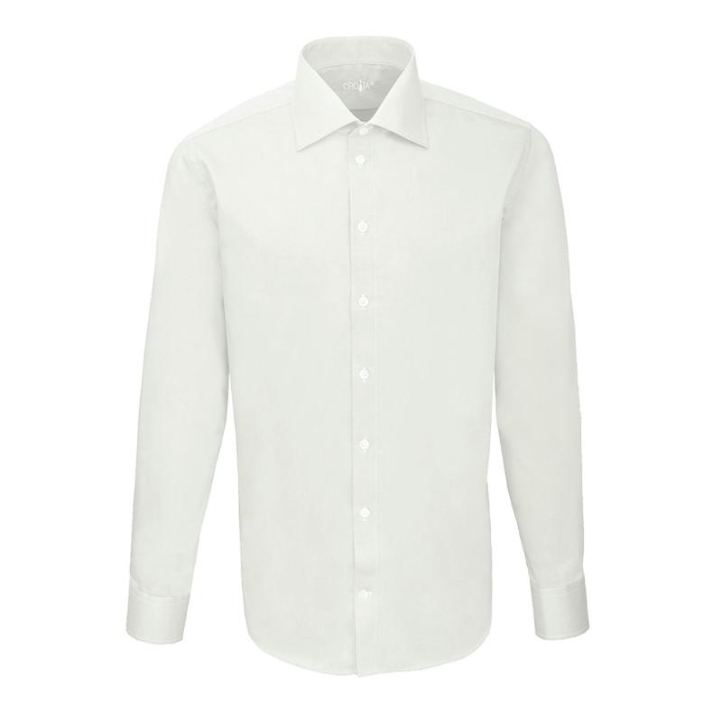 Košulja CROATA Festum Klasični Blago strukirani Jednobojni Šampanj  Pamuk 100 %  Dugi rukav