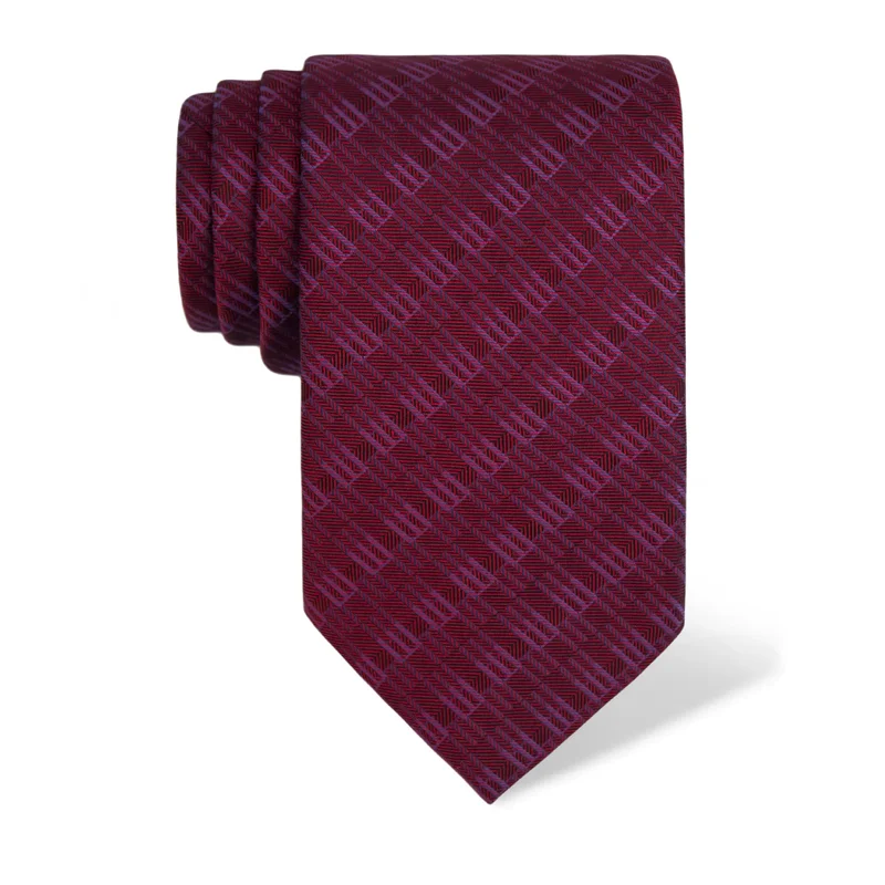 Kravata CROATA Tematski  Glagoljica Bordo  Svila 100%  
