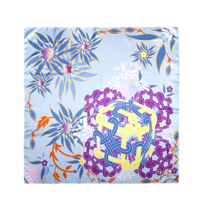 Rubac CROATA Tematski  Pleter Tirkizna  Svila 100%  