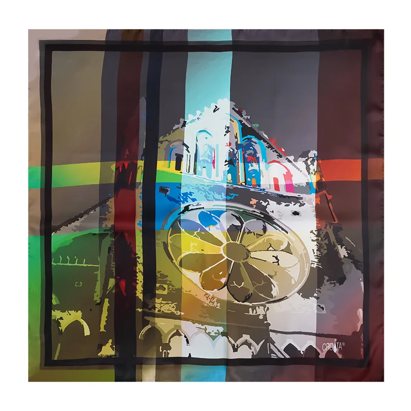 Rubac CROATA Tematski  Osijek Smeđa  Svila 100%  