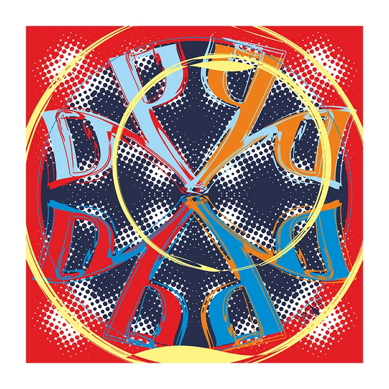 Mali rubac CROATA Tematski Rubac, tematski Glagoljica Crvena  Svila 100%  