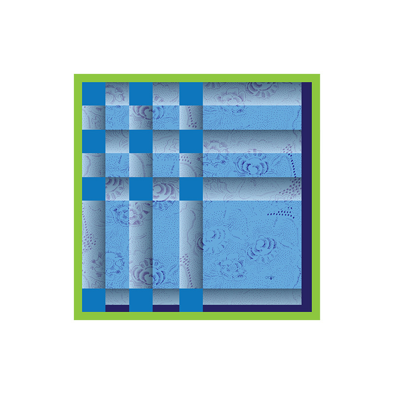 Rubac CROATA Brijuni Tematski Limitirana serija Narodni vez Siva  Svila 100%  