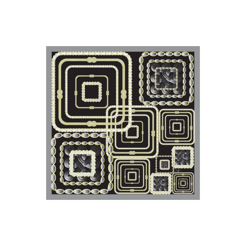 Rubac CROATA Brijuni Tematski Limitirana serija Pleter Crna  Svila 100%  