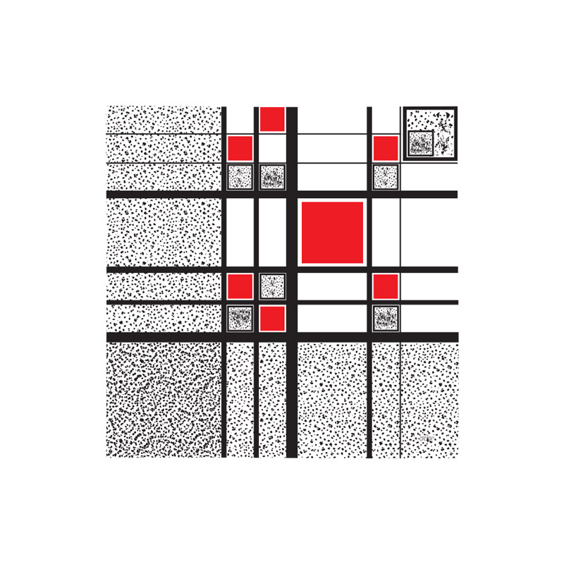 Rubac CROATA Brijuni Tematski Rubac, tematski Dalmatiner Bijela  Svila 100%  