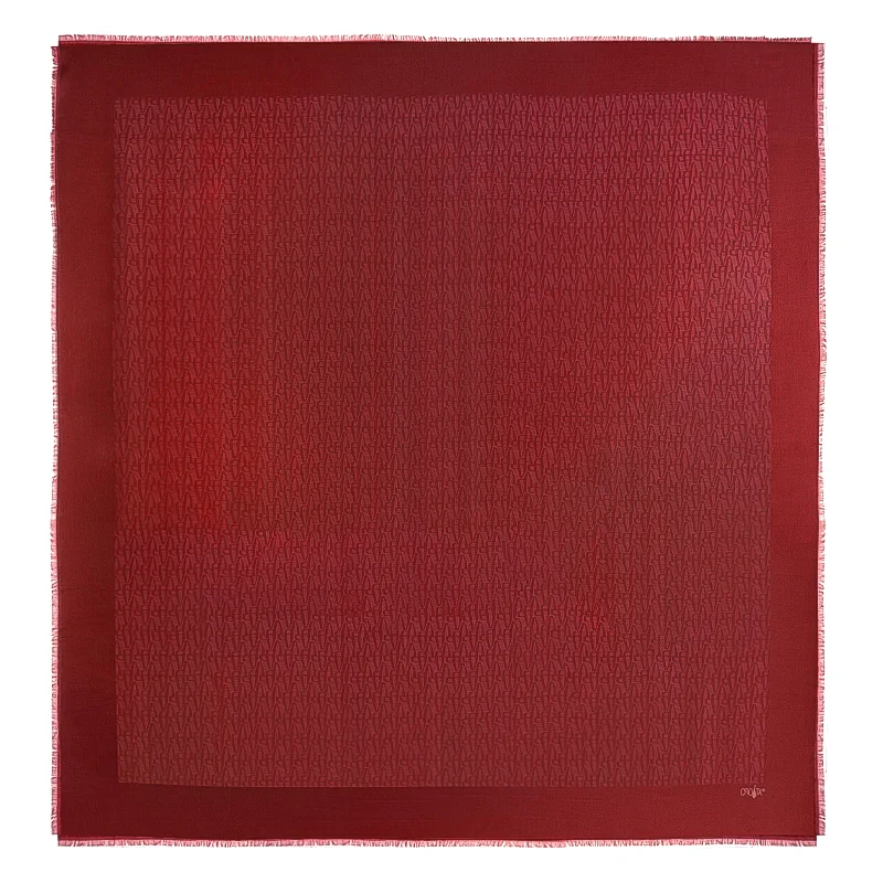 Rubac CROATA Dubrovnik Tematski Rubac, tematski Glagoljica Crvena  svila 67%, vuna 33%  