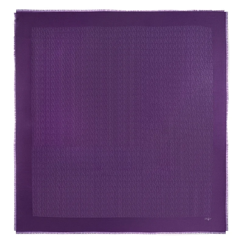 Rubac CROATA Dubrovnik Tematski Rubac, tematski Glagoljica Ljubičasta  svila 67%, vuna 33%  