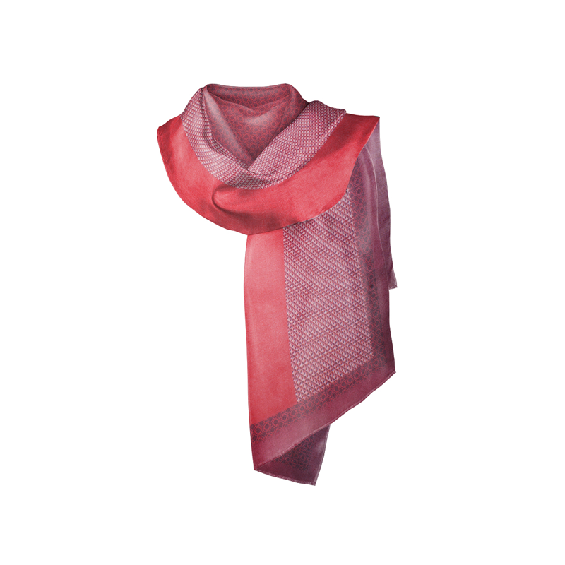 Šal CROATA Dubrovnik Tematski Limitirana serija Pleter Bordo  Vuna 48%, Svila 35%, Kašmir 17%  