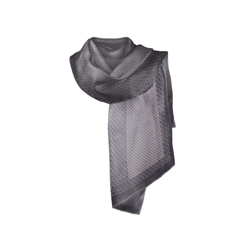 Šal CROATA Dubrovnik Tematski Limitirana serija Pleter Crna  Vuna 48%, Svila 35%, Kašmir 17%  