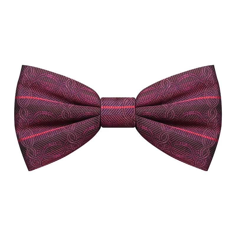 Leptir kravata CROATA Brijuni Tematski  Pleter Bordo  Svila 100%  