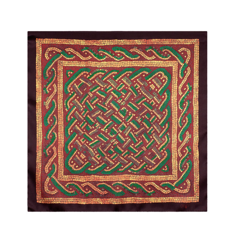 Mali rubac CROATA Tematski Rubac, tematski Eufrazijana Smeđa  Svila 100%  