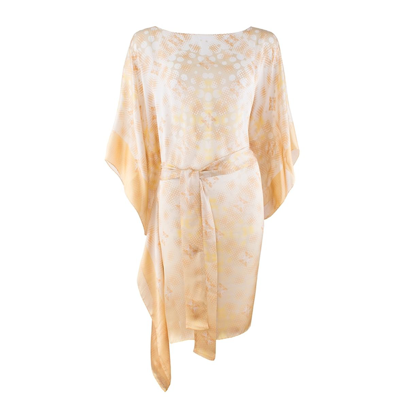 Kaftan CROATA Dubrovnik Tematski Poludugi Pleter Žuta  Svila 100%  