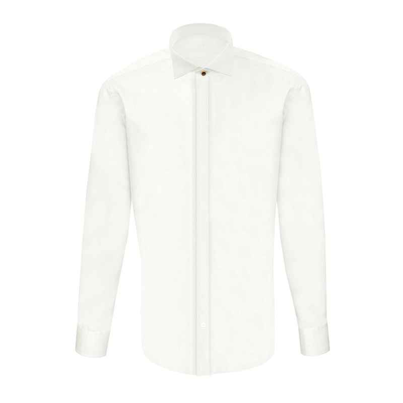 Košulja CROATA Festum Klasični Blago strukirani Jednobojni Šampanj  Pamuk 100 %  Dugi rukav